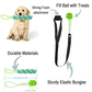 TugPaws™ Bungee Tug Rope product diagram – Durable & Fun Interactive Dog Toy with treat ball, foam handle, and elastic bungee cord.